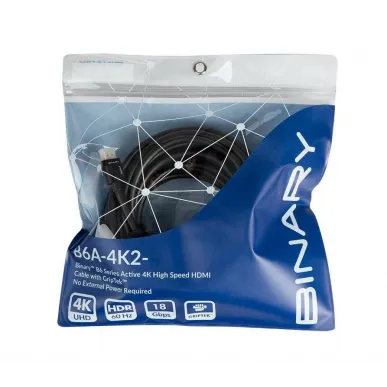 HDMI кабель Binary HDMI B6A-4K2-20 Active 4K High Speed. 20,0m